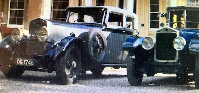 Line-up of historic Lanchester vehicles